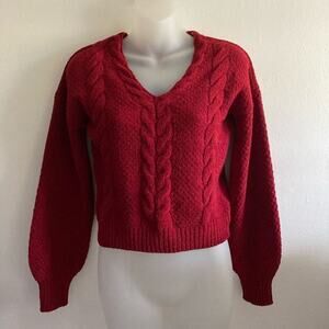 Derek heart sweater lace up back super soft nwot